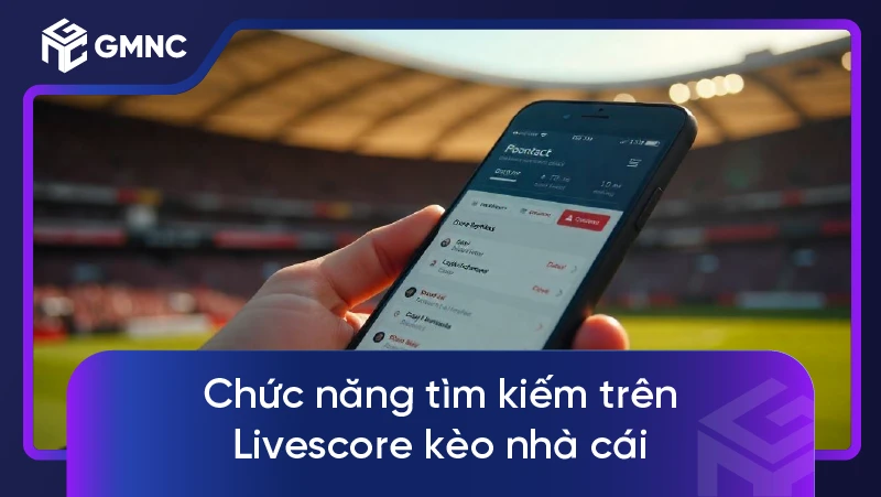Livescore kèo nhà cái – Hướng dẫn xem tỷ lệ kèo livescore nhanh nhất 3 Chức năng tìm kiếm trên Livescore kèo nhà cái
