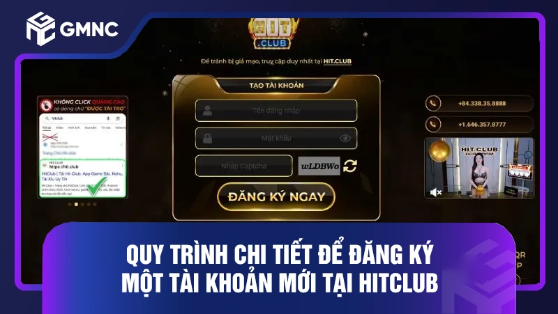 Quy trình chi tiết để đăng ký một tài khoản mới tại HIT